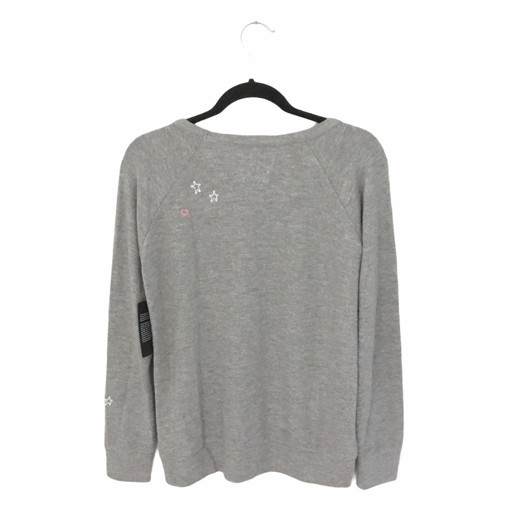 new Chaser ✰ Have a Good Weekend Embroidered Sweater Sweatshirt Pullover ✰ Gray - Picture 9 of 13